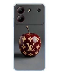 Чехол для ZTE Blade A54 с картинкой «Красное яблоко LV»