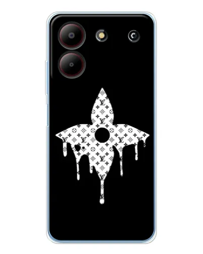 Чехол для ZTE Blade A54 с картинкой «Цветочная монограмма» Чехол для ZTE Blade A54 с картинкой «Цветочная монограмма»
