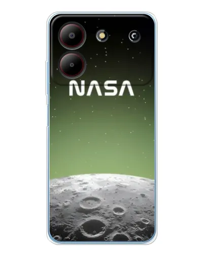 Чехол для ZTE Blade A54 с картинкой «NASA — лунный градиент»