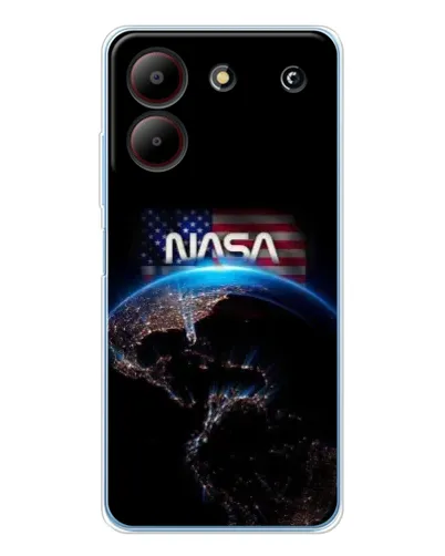 Чехол для ZTE Blade A54 с картинкой «Земля из космоса NASA»