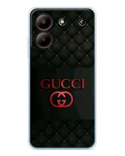 Чехол для ZTE Blade A54 с картинкой «Gucci — стеганый черный»