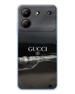 Чехол для ZTE Blade A54 с картинкой «Gucci — морской прибой»