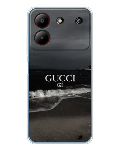 Чехол для ZTE Blade A54 с картинкой «Gucci — морской прибой»