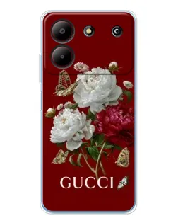 Чехол для ZTE Blade A54 с картинкой «Gucci —  сад»
