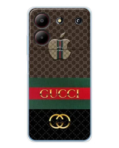 Чехол для ZTE Blade A54 с картинкой «Gucci — брендированный десерт»