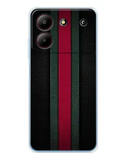 Чехол для ZTE Blade A54 с картинкой «Gucci — неоновая линия»