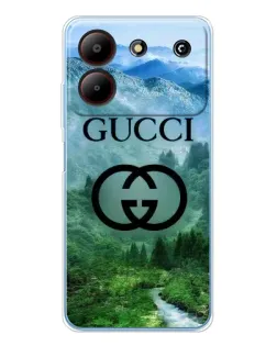 Чехол для ZTE Blade A54 с картинкой «Gucci — горный пейзаж»