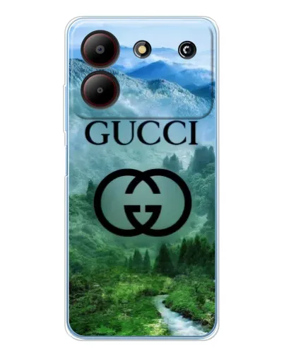 Чехол для ZTE Blade A54 с картинкой «Gucci — горный пейзаж»