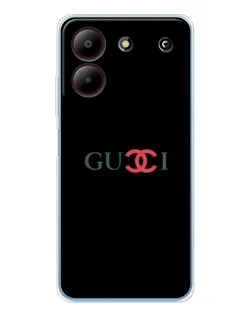 Чехол для ZTE Blade A54 с картинкой «Gucci — красный градиент»