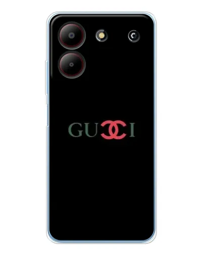 Чехол для ZTE Blade A54 с картинкой «Gucci — красный градиент»