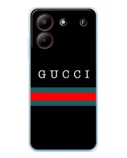Чехол для ZTE Blade A54 с картинкой «Gucci — красный пояс»