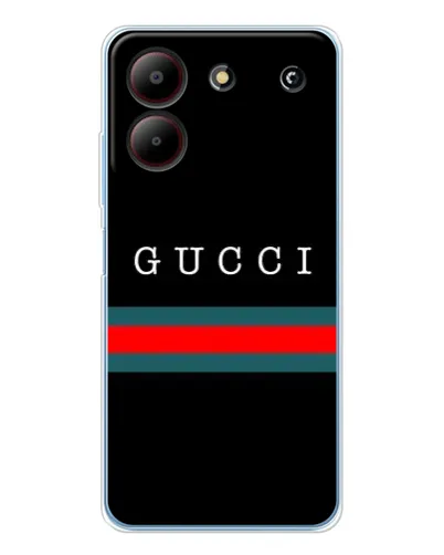 Чехол для ZTE Blade A54 с картинкой «Gucci — красный пояс»