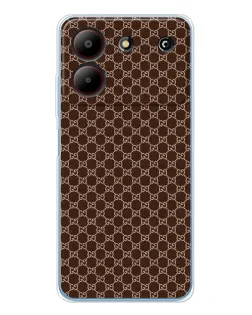 Чехол для ZTE Blade A54 с картинкой «Gucci — шоколадная сетка»