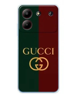 Чехол для ZTE Blade A54 с картинкой «Gucci — темно-зеленый градиент»