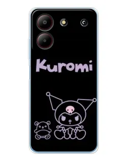 Чохол для ZTE Blade A54 з картинкою «Kuromi — чорний мінімалізм» Чохол для ZTE Blade A54 з картинкою «Kuromi — чорний мінімалізм»