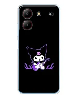 Чехол для ZTE Blade A54 с картинкой «Электрическая Kuromi»