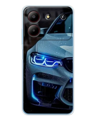 Чохол для ZTE Blade A54 з картинкою «Погляд BMW з синіми фарами»