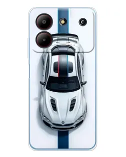 Чохол для ZTE Blade A54 з картинкою «Вид зверху — BMW M»