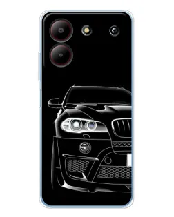 Чохол для ZTE Blade A54 з картинкою «Темний силует BMW»