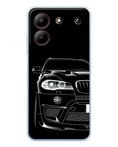 Чохол для ZTE Blade A54 з картинкою «Темний силует BMW»