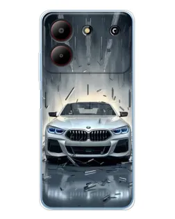 Чохол для ZTE Blade A54 з картинкою «BMW у світлі фар»