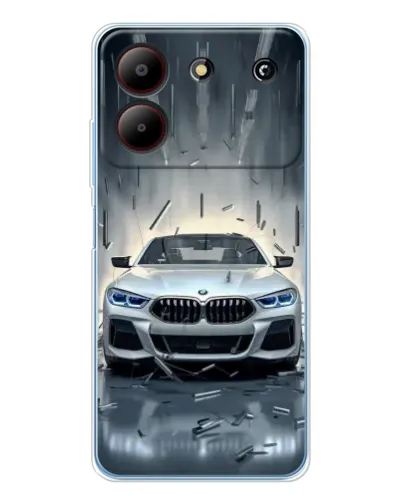 Чохол для ZTE Blade A54 з картинкою «BMW у світлі фар»