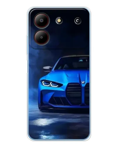 Чохол для ZTE Blade A54 з картинкою «Блакитна BMW M4»