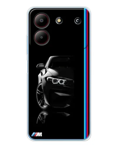 Чохол для ZTE Blade A54 з картинкою «Силует BMW в темряві»