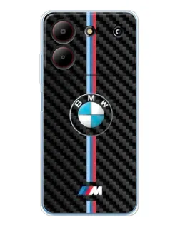 Чохол для ZTE Blade A54 з картинкою «Емблема BMW та карбон»