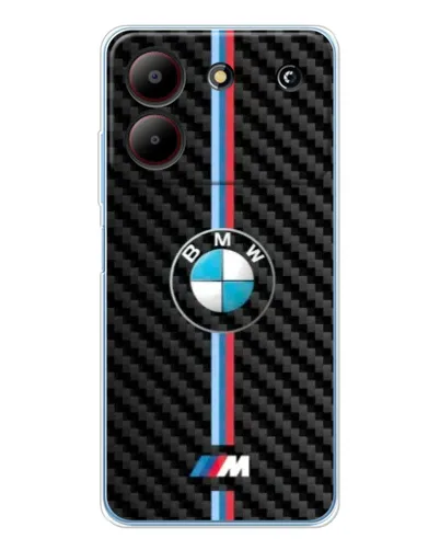Чохол для ZTE Blade A54 з картинкою «Емблема BMW та карбон»