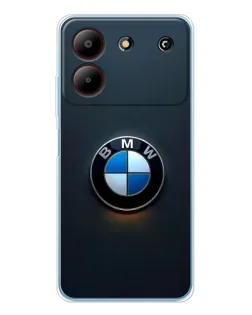 Чохол для ZTE Blade A54 з картинкою «Логотип BMW — мінімалізм»