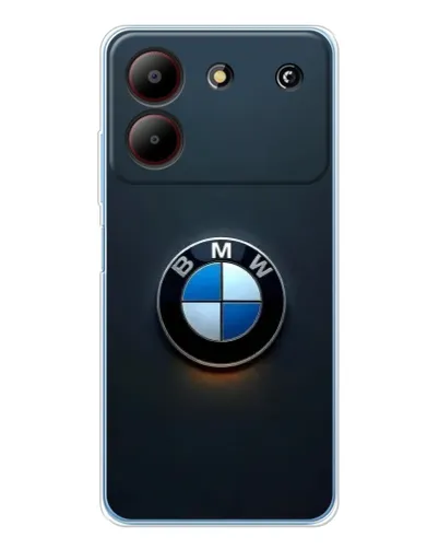 Чохол для ZTE Blade A54 з картинкою «Логотип BMW — мінімалізм»