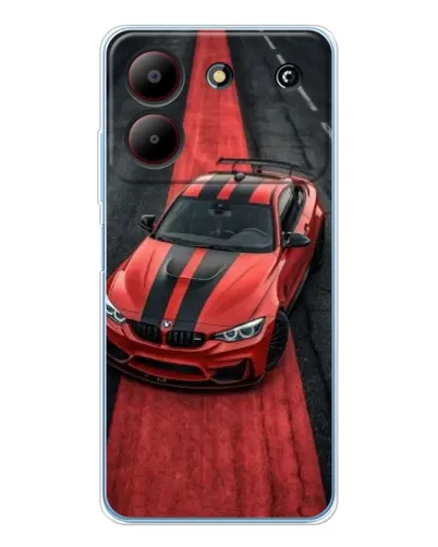 Чохол для ZTE Blade A54 з картинкою «BMW на червоній доріжці»