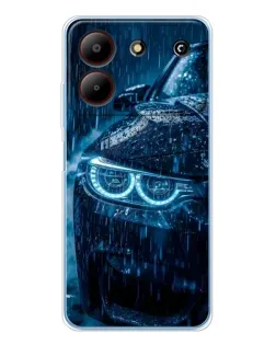 Чехол для ZTE Blade A54 с картинкой «BMW под дождем»