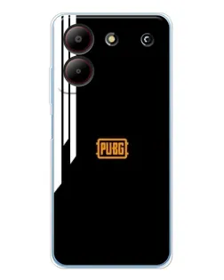 Чехол для ZTE Blade A54 с картинкой «PUBG — вертикальные линии»