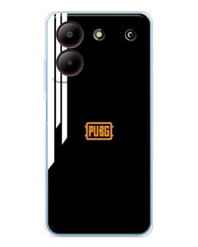 Чехол для ZTE Blade A54 с картинкой «PUBG — вертикальные линии»
