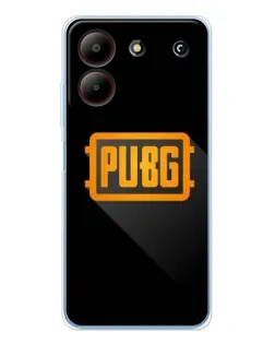 Чехол для ZTE Blade A54 с картинкой «PUBG — рамка лого»