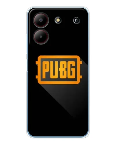 Чехол для ZTE Blade A54 с картинкой «PUBG — рамка лого»