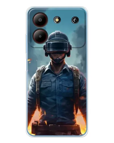 Чехол для ZTE Blade A54 с картинкой «PUBG — реалистичный герой»