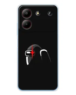 Чохол для ZTE Blade A54 з картинкою «Among Us шолом» Чохол для ZTE Blade A54 з картинкою «Among Us шолом»