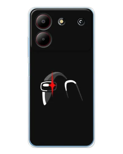 Чехол для ZTE Blade A54 с картинкой «Among Us шлем» Чехол для ZTE Blade A54 с картинкой «Among Us шлем»