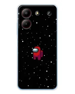 Чехол для ZTE Blade A54 с картинкой «Красный Among Us»