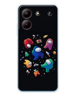 Чехол для ZTE Blade A54 с картинкой «Among Us космос»