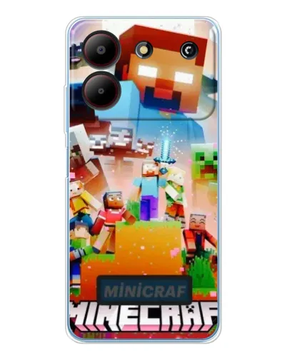Чехол для ZTE Blade A54 с картинкой «Minecraft герои игры» Чехол для ZTE Blade A54 с картинкой «Minecraft герои игры»