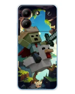 Чохол для ZTE Blade A54 з картинкою «Стів та гусь» Чохол для ZTE Blade A54 з картинкою «Стів та гусь»