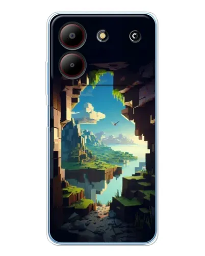 Чехол для ZTE Blade A54 с картинкой «Вид из пещеры» Чехол для ZTE Blade A54 с картинкой «Вид из пещеры»