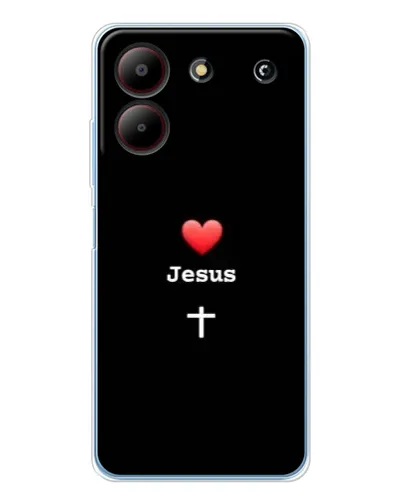 Чехол для ZTE Blade A54 с картинкой «Сердце - Jesus» Чехол для ZTE Blade A54 с картинкой «Сердце - Jesus»