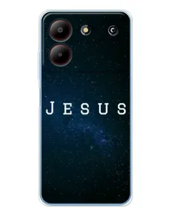 Чехол для ZTE Blade A54 с картинкой «Звездное небо Jesus»