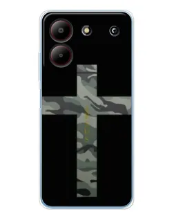 Чехол для ZTE Blade A54 с картинкой «Милитари Крест»