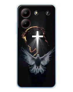 Чехол для ZTE Blade A54 с картинкой «Голубь и Свет»